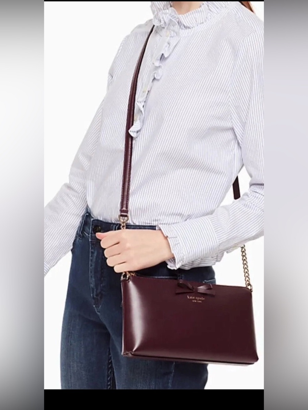 NWOT kate spade Plum Bow Crossbody Bag